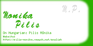 monika pilis business card