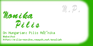 monika pilis business card